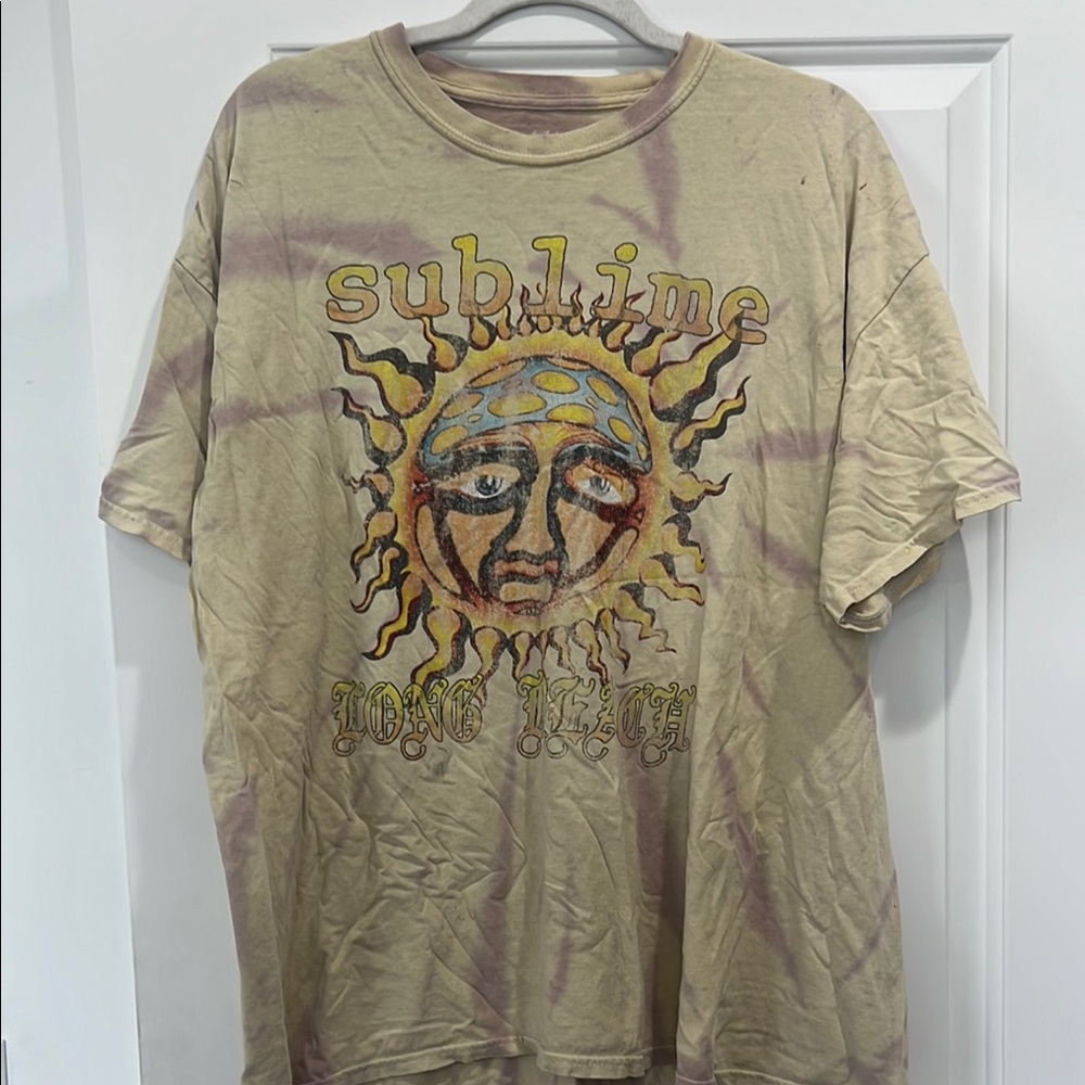 Urban Outfitters Sublime Graphic Tee in Tan and Yellow